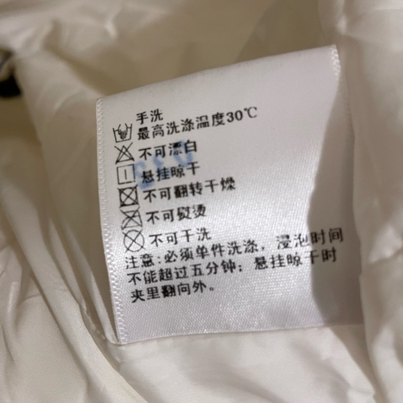 YALU Unisex Alternative Goth Goose Down Hooded Ski Snowboarding Puffer Coat - Picture 14 of 14